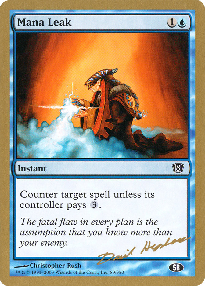 Mana Leak (Dave Humpherys) (SB) [World Championship Decks 2003] | Shuffle n Cut Hobbies & Games