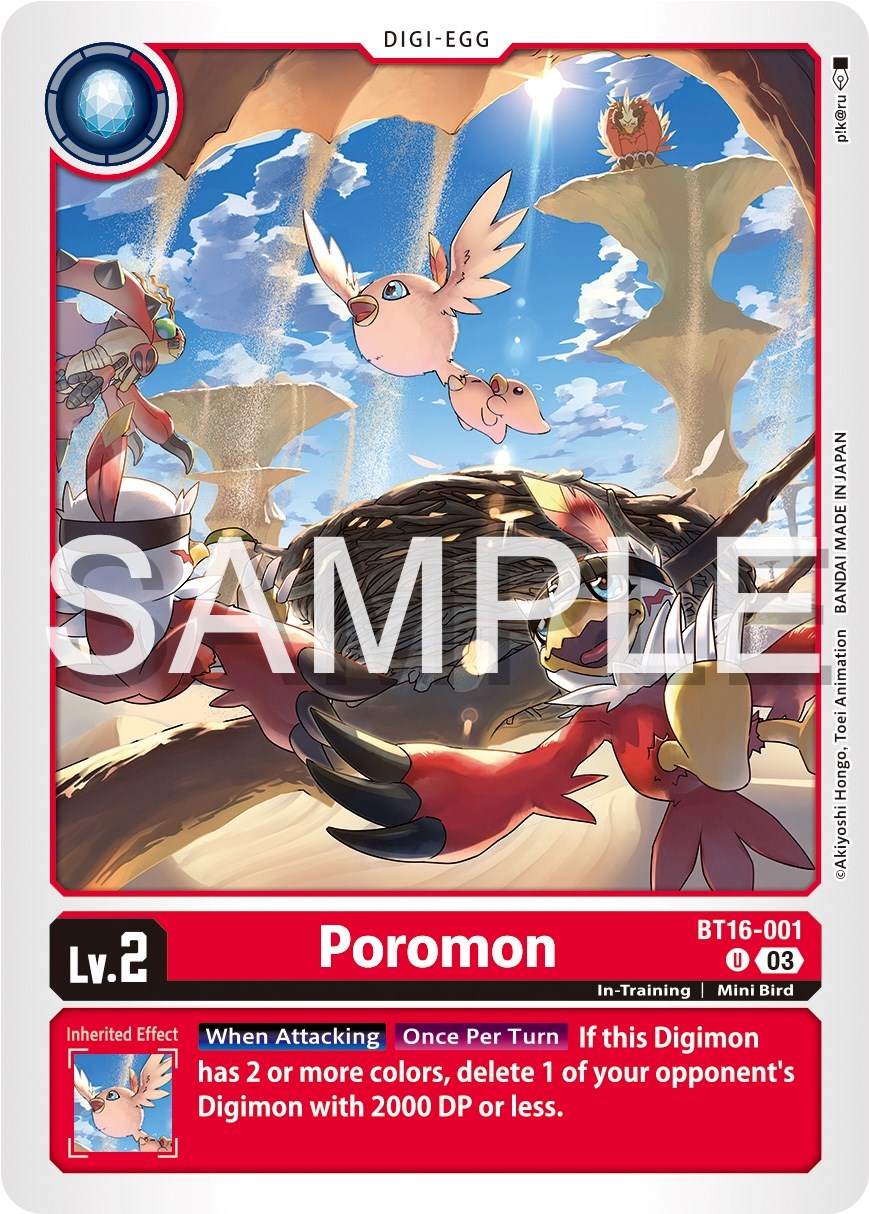 Poromon [BT16-001] [Beginning Observer] | Shuffle n Cut Hobbies & Games