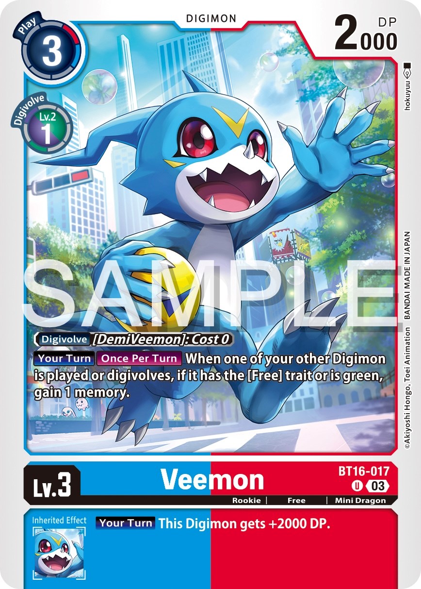 Veemon [BT16-017] [Beginning Observer] | Shuffle n Cut Hobbies & Games