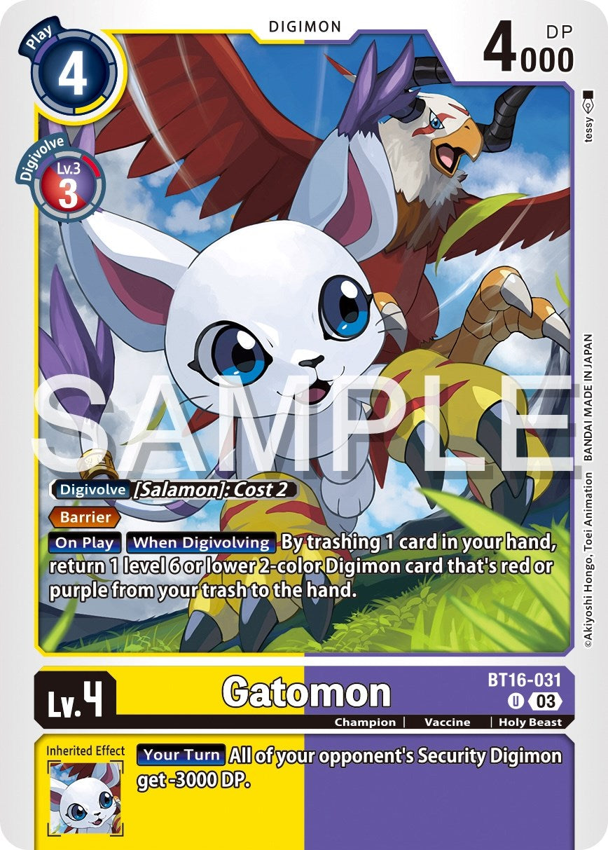 Gatomon [BT16-031] [Beginning Observer] | Shuffle n Cut Hobbies & Games