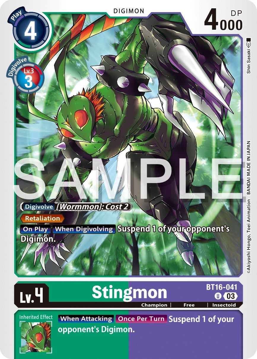 Stingmon [BT16-041] [Beginning Observer] | Shuffle n Cut Hobbies & Games