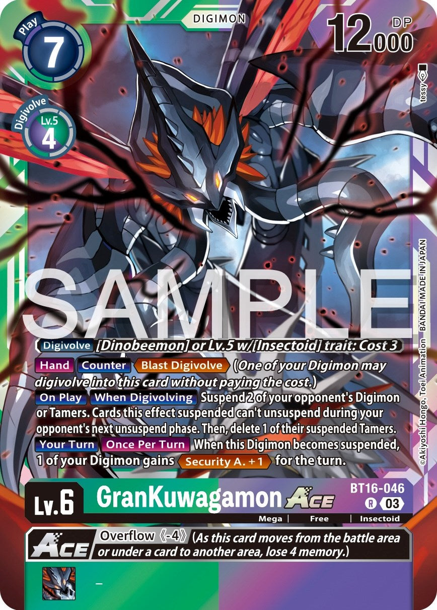 GranKuwagamon Ace [BT16-046] [Beginning Observer] | Shuffle n Cut Hobbies & Games