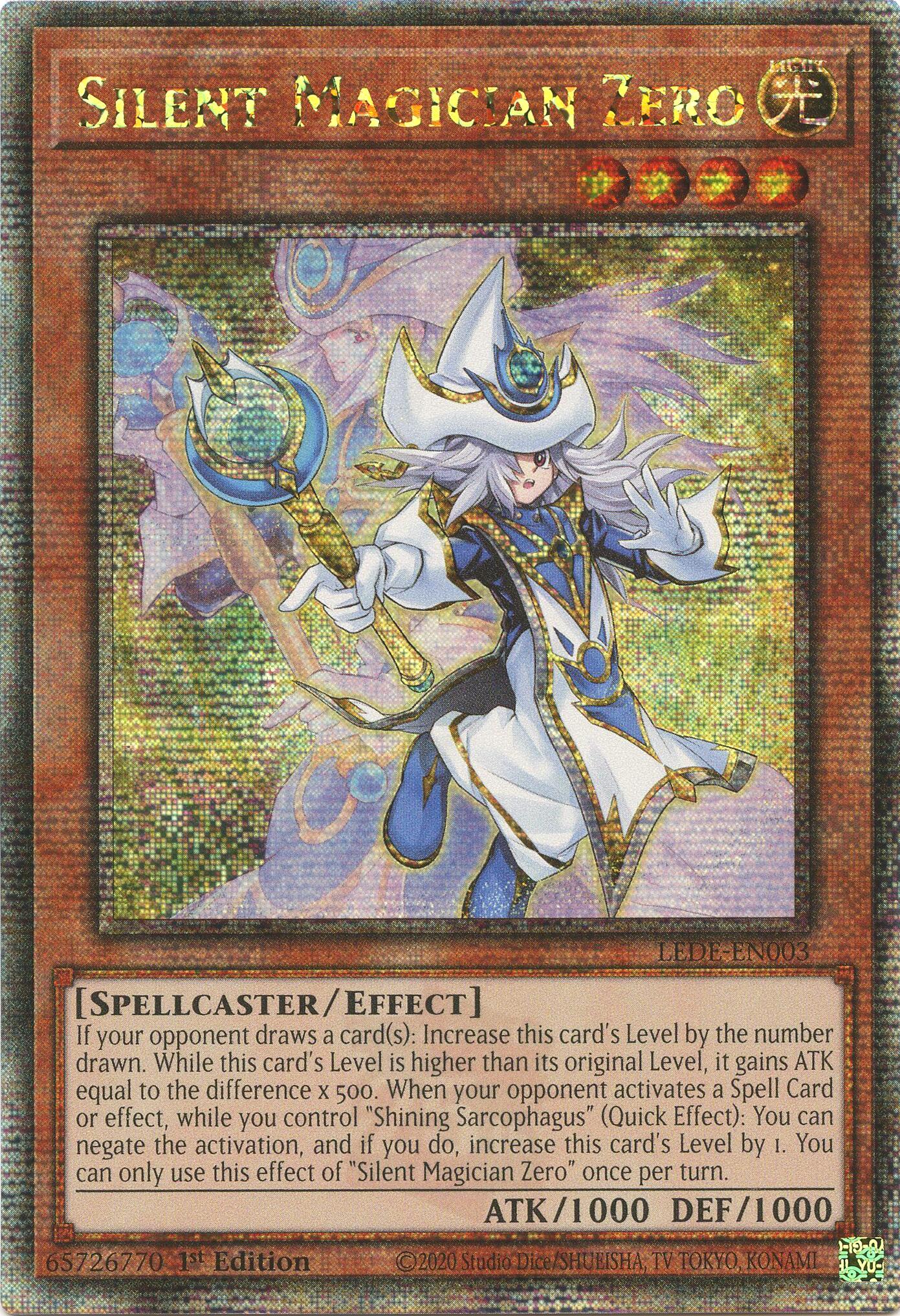 Silent Magician Zero [LEDE-EN003] Quarter Century Secret Rare | Shuffle n Cut Hobbies & Games