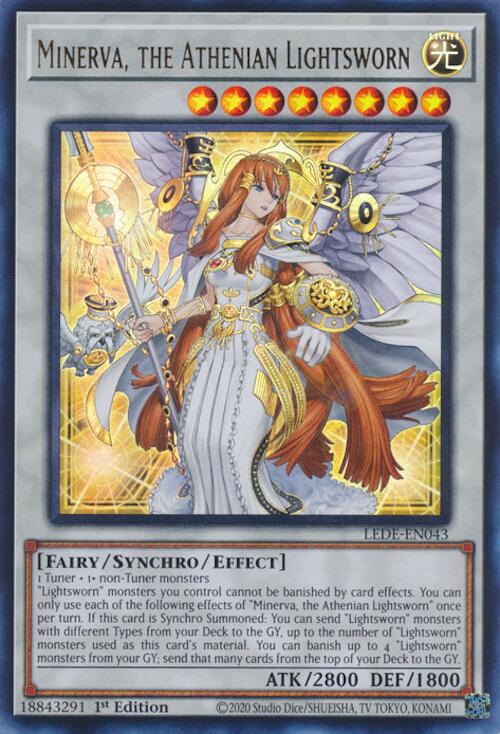 Minerva, the Athenian Lightsworn [LEDE-EN043] Ultra Rare | Shuffle n Cut Hobbies & Games