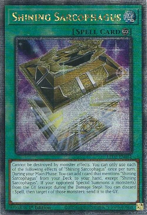 Shining Sarcophagus (Quarter Century Secret Rare) [LEDE-EN051] Quarter Century Secret Rare | Shuffle n Cut Hobbies & Games