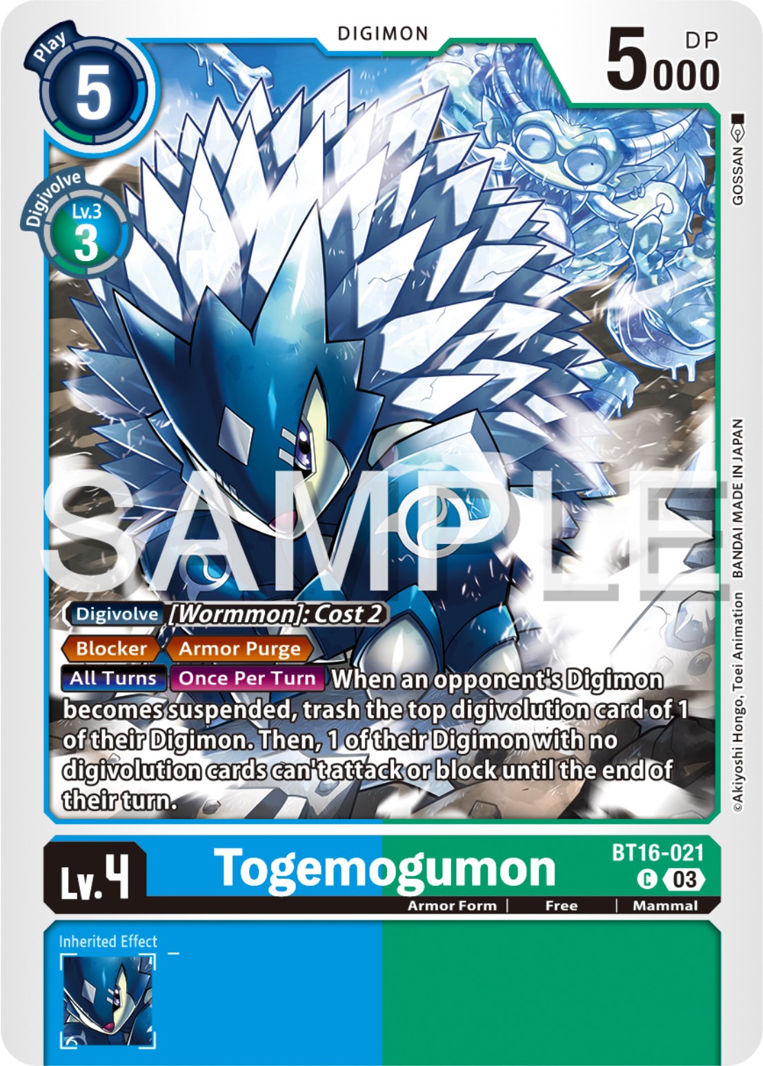 Togemogumon [BT16-021] [Beginning Observer] | Shuffle n Cut Hobbies & Games