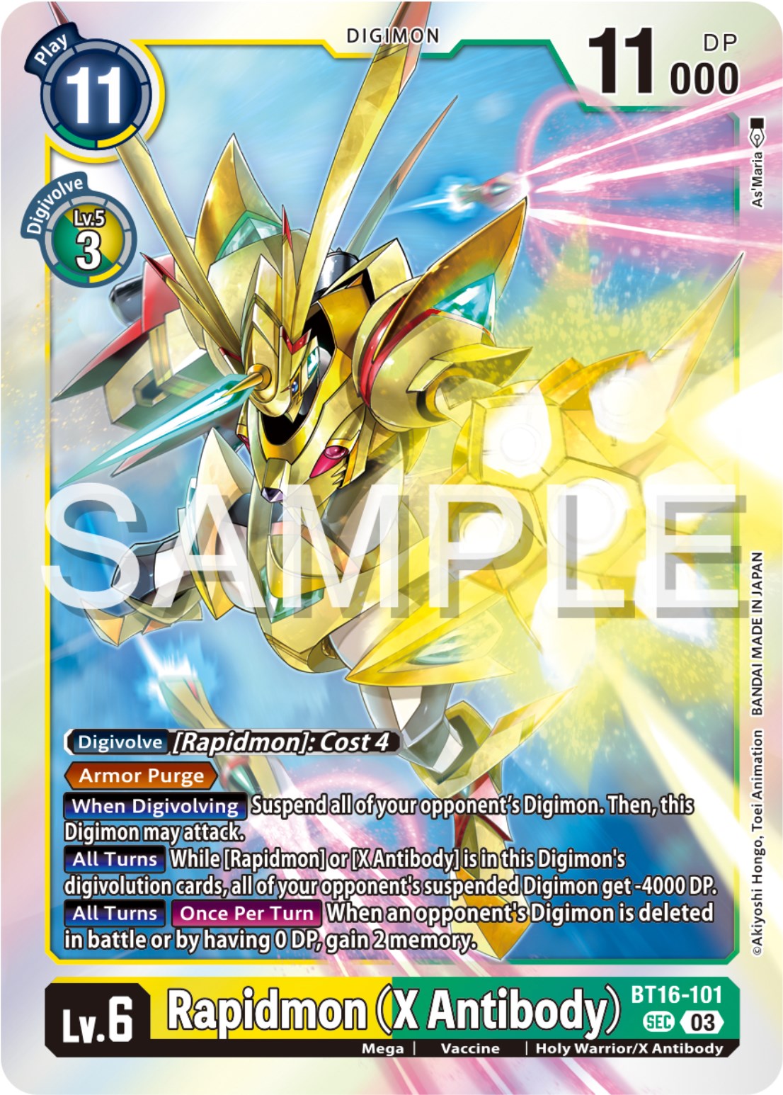 Rapidmon (X Antibody) [BT16-101] [Beginning Observer] | Shuffle n Cut Hobbies & Games