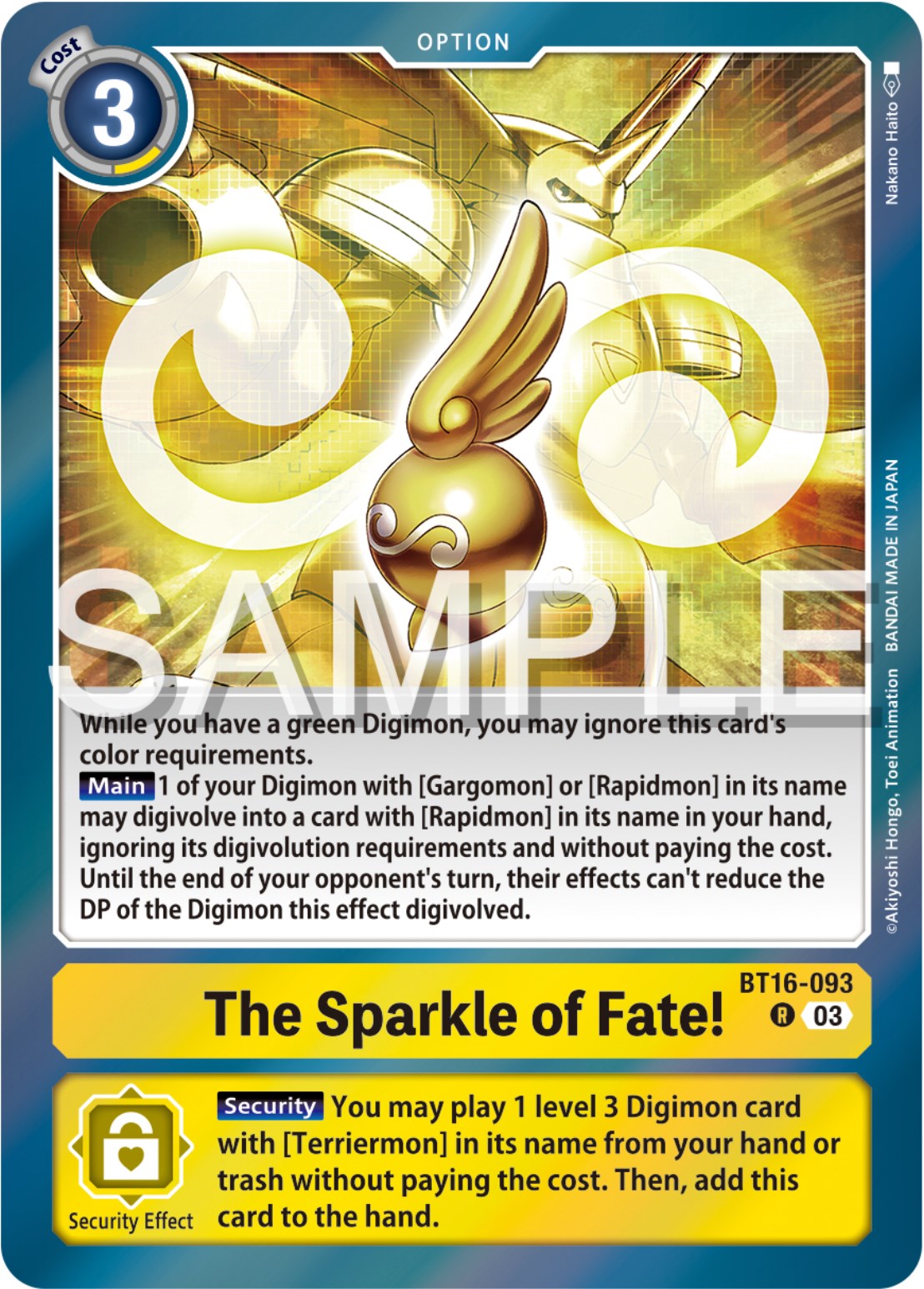 The Sparkle of Fate! [BT16-093] [Beginning Observer] | Shuffle n Cut Hobbies & Games