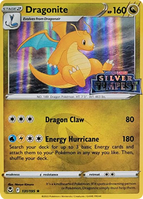 Dragonite (131/195) (Silver Tempest Stamped) [Sword & Shield: Silver Tempest] | Shuffle n Cut Hobbies & Games