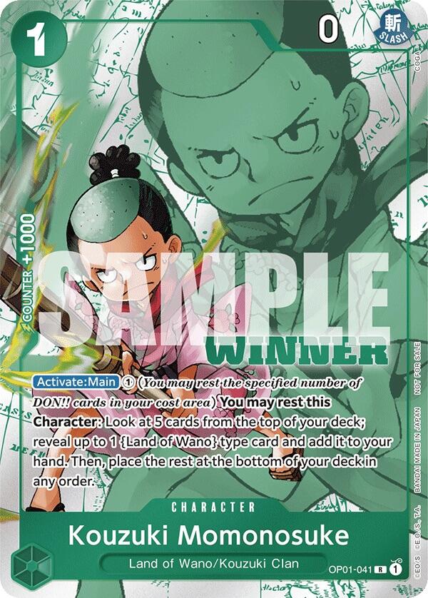 Kouzuki Momonosuke (Winner Pack Vol. 7) [One Piece Promotion Cards] | Shuffle n Cut Hobbies & Games