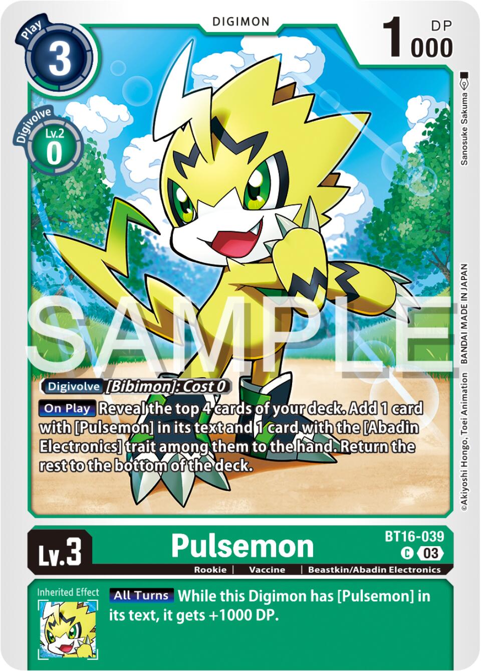 Pulsemon [BT16-039] [Beginning Observer] | Shuffle n Cut Hobbies & Games