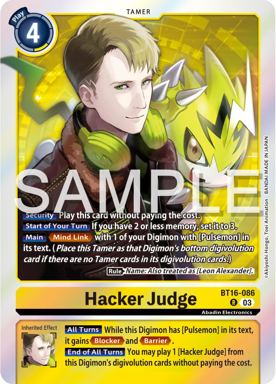 Hacker Judge [BT16-086] [Beginning Observer] | Shuffle n Cut Hobbies & Games