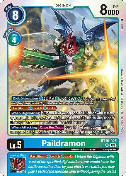 Paildramon [BT16-025] [Beginning Observer] | Shuffle n Cut Hobbies & Games