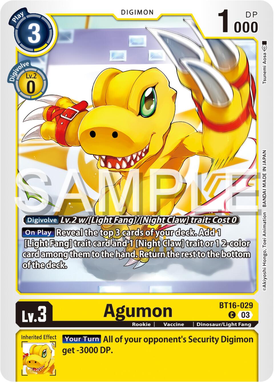 Agumon [BT16-029] [Beginning Observer] | Shuffle n Cut Hobbies & Games