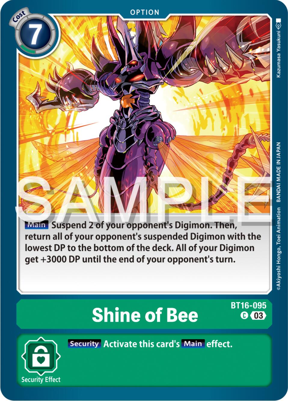 Shine of Bee [BT16-095] [Beginning Observer] | Shuffle n Cut Hobbies & Games