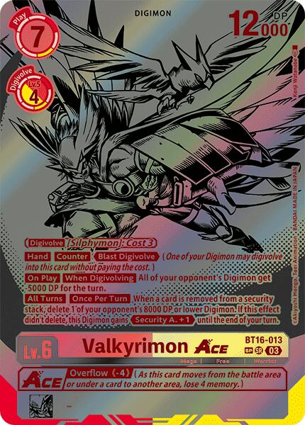 Valkyrimon Ace [BT16-013] (Textured) [Beginning Observer] | Shuffle n Cut Hobbies & Games