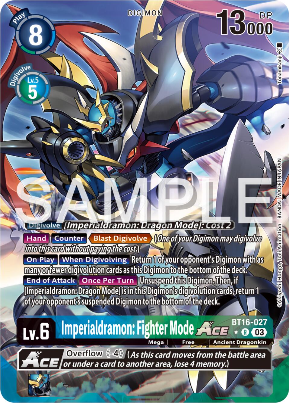 Imperialdramon: Fighter Mode Ace [BT16-027] (Alternate Art) [Beginning Observer] | Shuffle n Cut Hobbies & Games