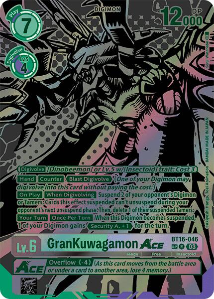 GranKuwagamon Ace [BT16-046] (Alternate Art) [Beginning Observer] | Shuffle n Cut Hobbies & Games