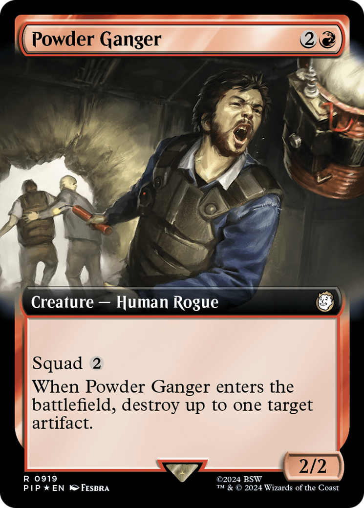 Powder Ganger (Extended Art) (Surge Foil) [Fallout] | Shuffle n Cut Hobbies & Games