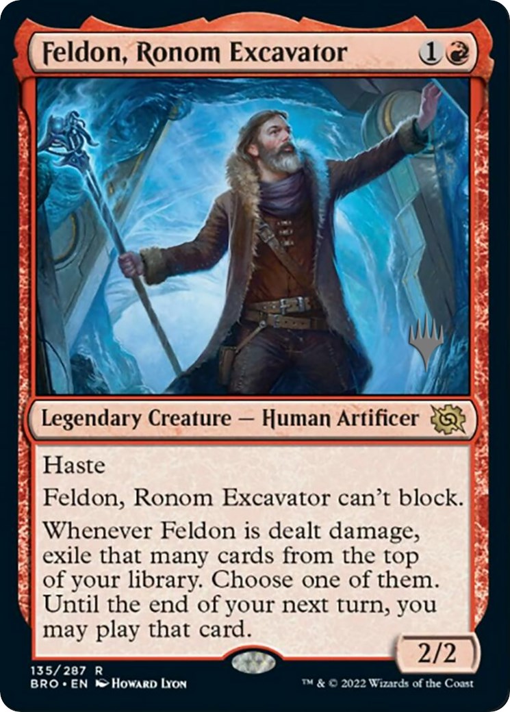 Feldon, Ronom Excavator (Promo Pack) [The Brothers' War Promos] | Shuffle n Cut Hobbies & Games