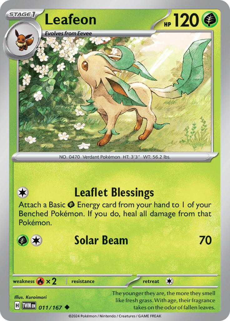 Leafeon (011/167) [Scarlet & Violet: Twilight Masquerade] | Shuffle n Cut Hobbies & Games