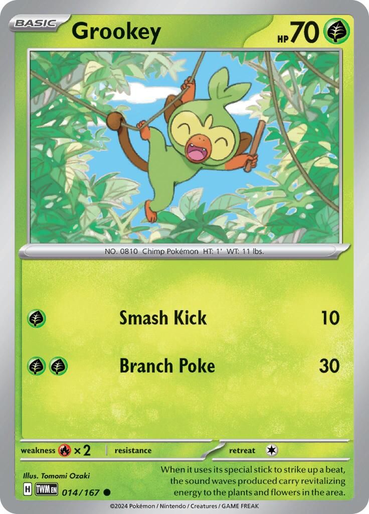 Grookey (014/167) [Scarlet & Violet: Twilight Masquerade] | Shuffle n Cut Hobbies & Games