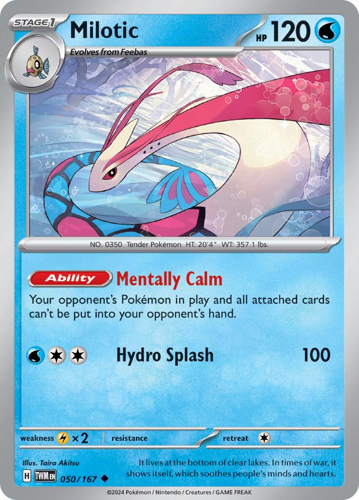 Milotic (050/167) [Scarlet & Violet: Twilight Masquerade] | Shuffle n Cut Hobbies & Games