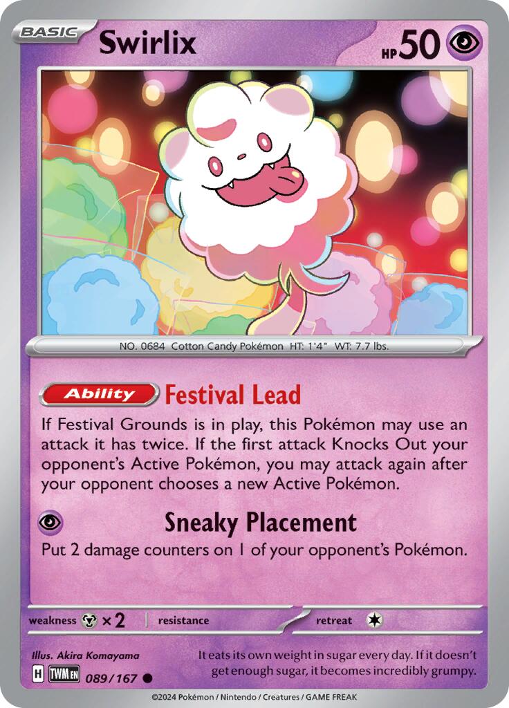 Swirlix (089/167) [Scarlet & Violet: Twilight Masquerade] | Shuffle n Cut Hobbies & Games