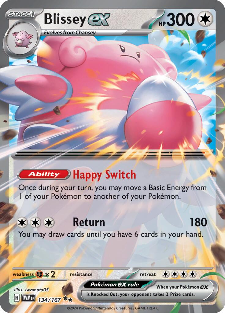 Blissey ex (134/167) [Scarlet & Violet: Twilight Masquerade] | Shuffle n Cut Hobbies & Games