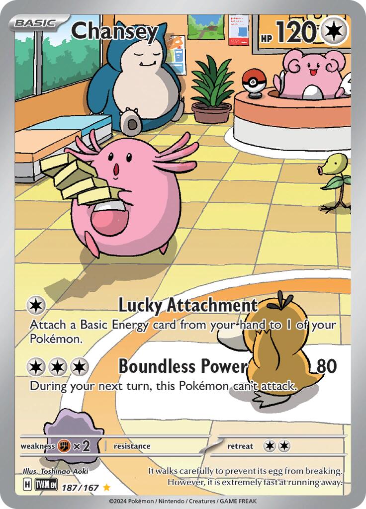 Chansey (187/167) [Scarlet & Violet: Twilight Masquerade] | Shuffle n Cut Hobbies & Games