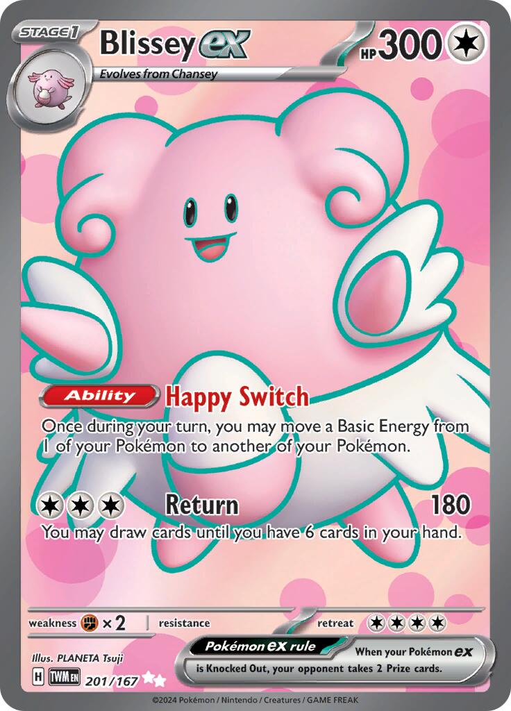 Blissey ex (201/167) [Scarlet & Violet: Twilight Masquerade] | Shuffle n Cut Hobbies & Games