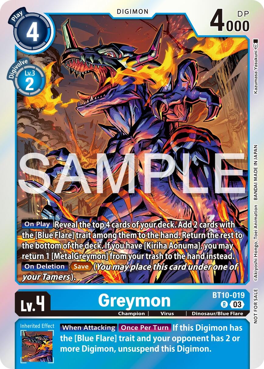 Greymon [BT10-019] (Official Tournament Vol.13 Winner Pack) [Xros Encounter Promos] | Shuffle n Cut Hobbies & Games