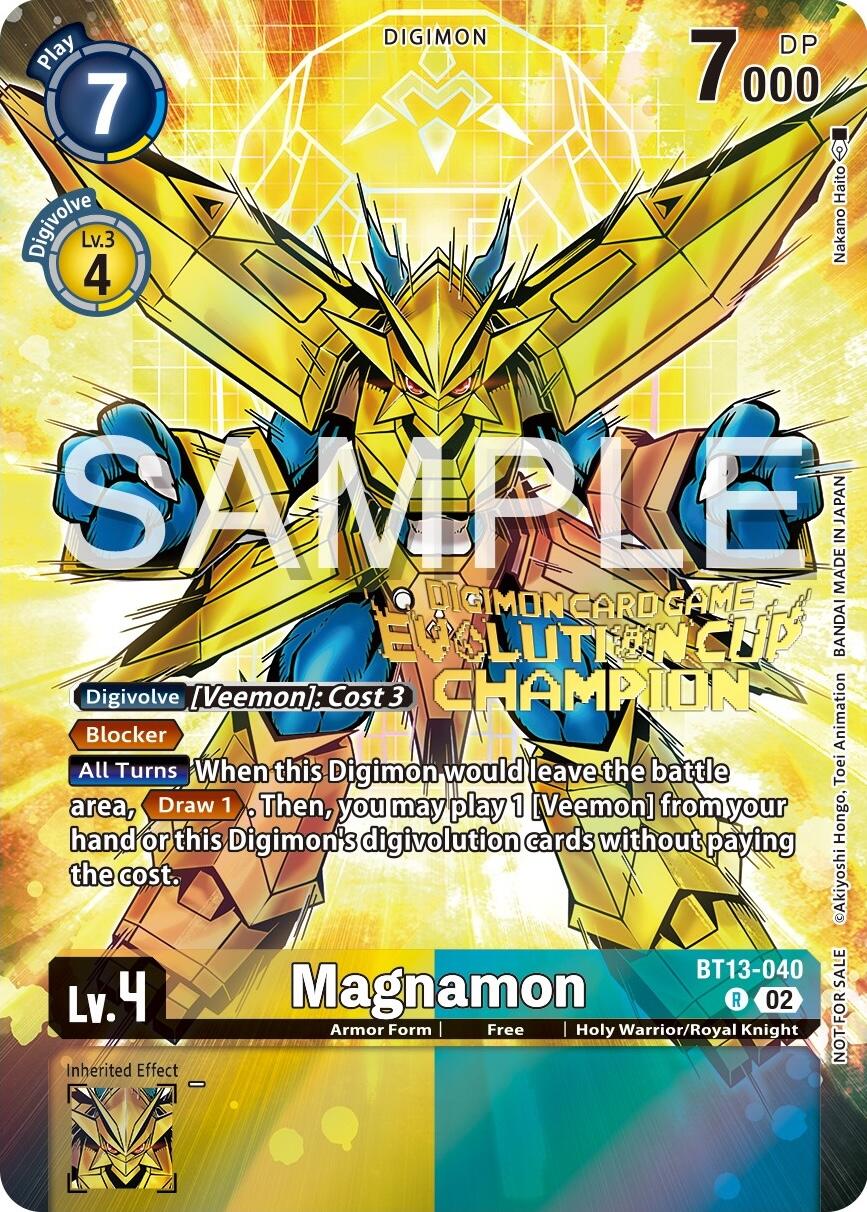 Magnamon [BT13-040] (2024 Evolution Cup Champion) [Versus Royal Knights Booster Promos] | Shuffle n Cut Hobbies & Games