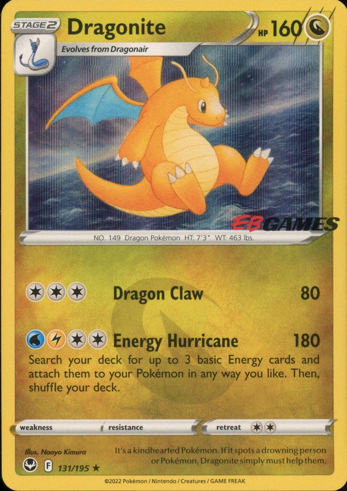 Dragonite (131/195) (EB Games Exclusive) [Miscellaneous Cards] | Shuffle n Cut Hobbies & Games