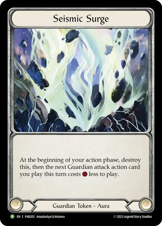 Seismic Surge (Cold Foil) [FAB203] (Promo)  Cold Foil | Shuffle n Cut Hobbies & Games