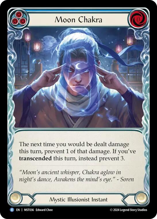 Moon Chakra (Blue) [MST036] (Part the Mistveil) | Shuffle n Cut Hobbies & Games