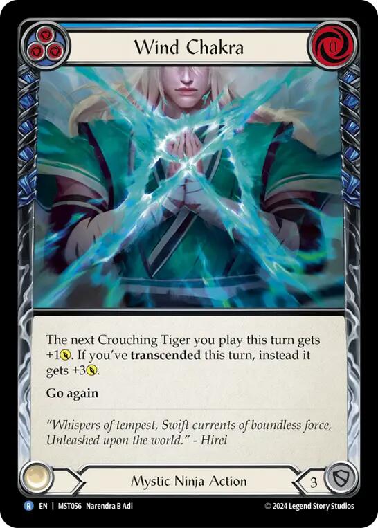 Wind Chakra (Blue) [MST056] (Part the Mistveil) | Shuffle n Cut Hobbies & Games