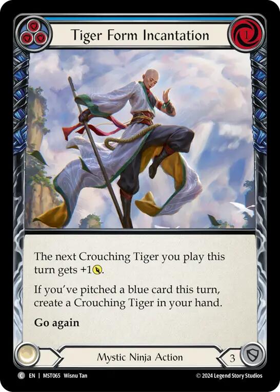 Tiger Form Incantation (Blue) [MST065] (Part the Mistveil) | Shuffle n Cut Hobbies & Games