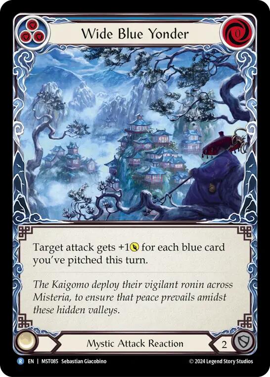 Wide Blue Yonder [MST085] (Part the Mistveil)  Rainbow Foil | Shuffle n Cut Hobbies & Games