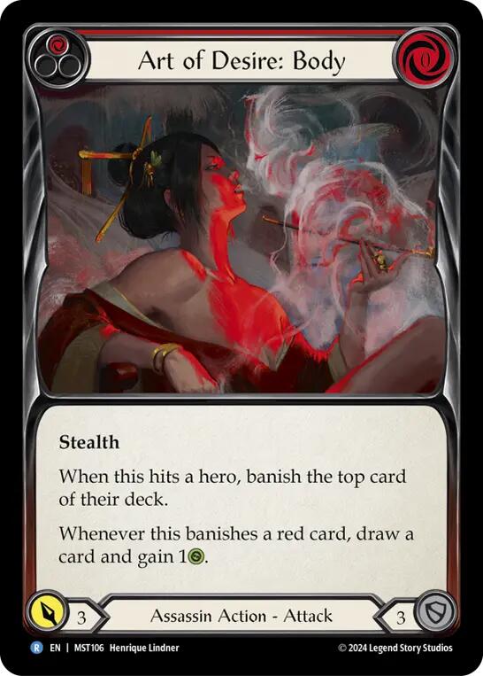 Art of Desire: Body (Red) [MST106] (Part the Mistveil)  Rainbow Foil | Shuffle n Cut Hobbies & Games