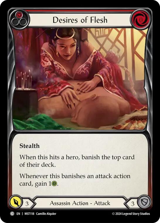 Desires of Flesh (Red) [MST118] (Part the Mistveil) | Shuffle n Cut Hobbies & Games