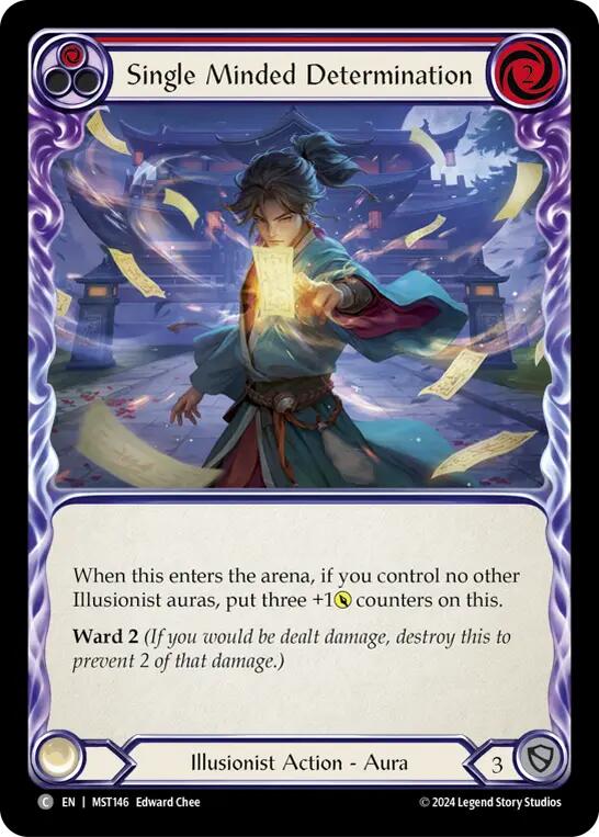 Single Minded Determination (Red) [MST146] (Part the Mistveil) | Shuffle n Cut Hobbies & Games