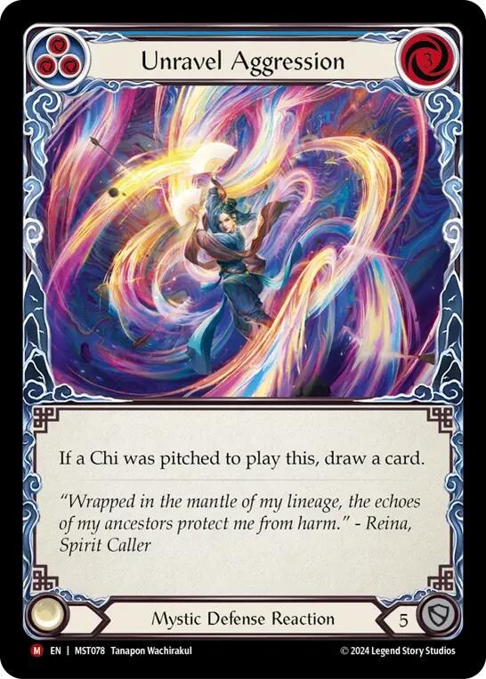 Unravel Aggression [MST078] (Part the Mistveil)  Rainbow Foil | Shuffle n Cut Hobbies & Games