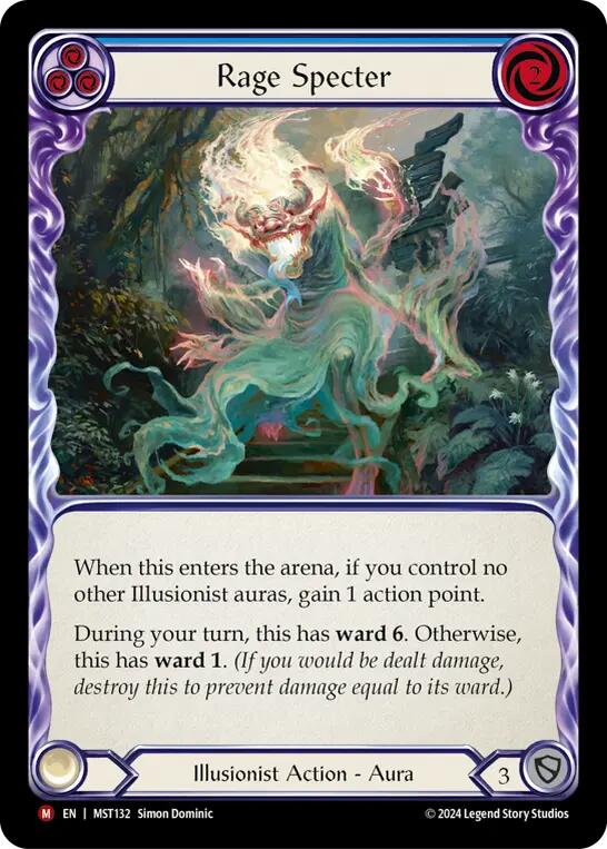 Rage Specter [MST132] (Part the Mistveil)  Rainbow Foil | Shuffle n Cut Hobbies & Games