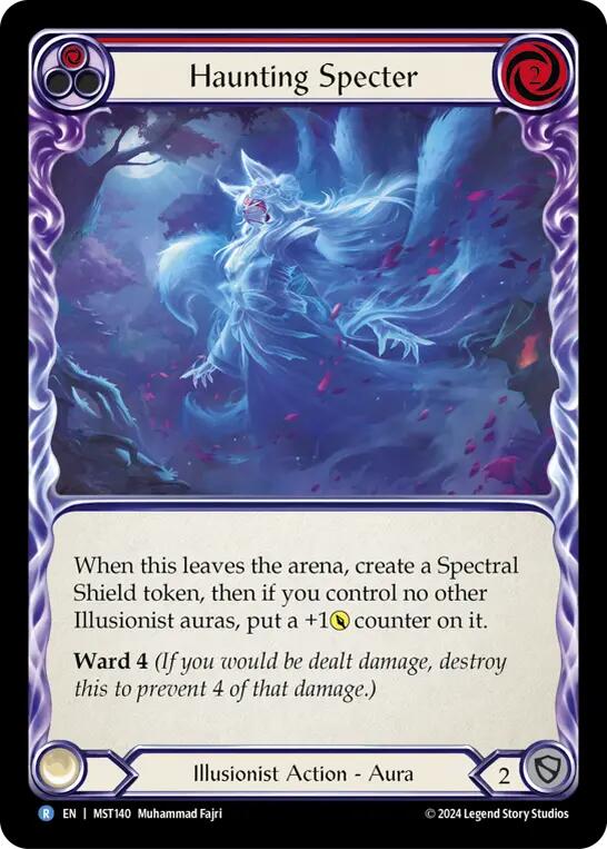 Haunting Specter (Red) [MST140] (Part the Mistveil) | Shuffle n Cut Hobbies & Games