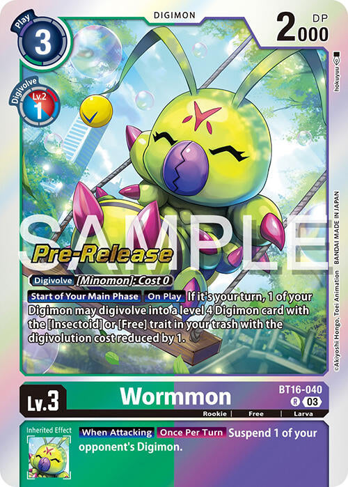 Wormmon [BT16-040] [Beginning Observer Pre-Release Promos] | Shuffle n Cut Hobbies & Games