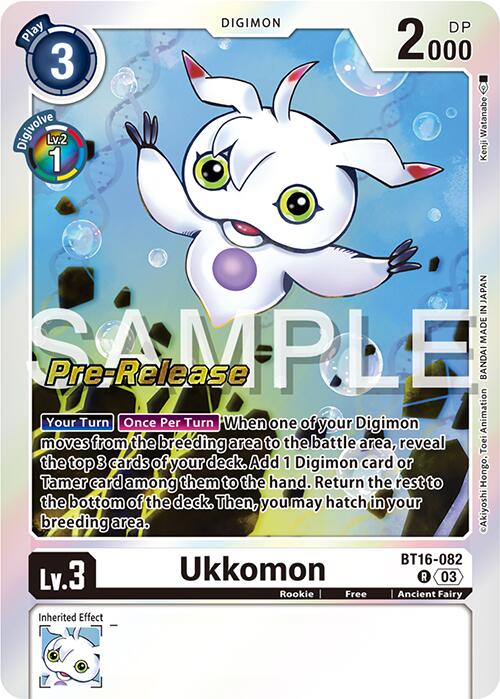 Ukkomon [BT16-082] [Beginning Observer Pre-Release Promos] | Shuffle n Cut Hobbies & Games