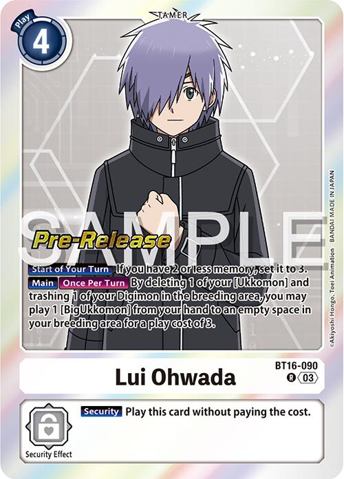 Lui Ohwada [BT16-090] [Beginning Observer Pre-Release Promos] | Shuffle n Cut Hobbies & Games