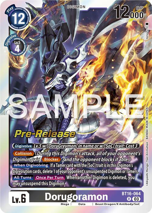 Dorugoramon [BT16-064] [Beginning Observer Pre-Release Promos] | Shuffle n Cut Hobbies & Games