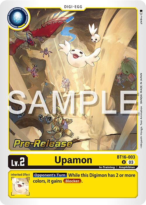 Upamon [BT16-003] [Beginning Observer Pre-Release Promos] | Shuffle n Cut Hobbies & Games